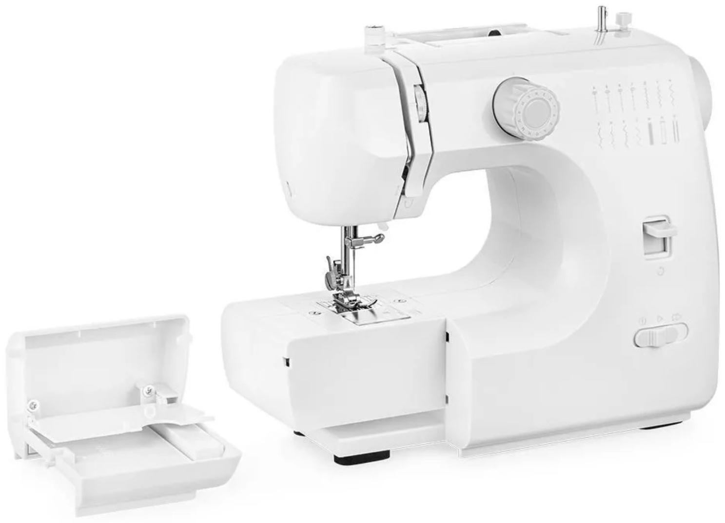 Швейная машина Kitfort КТ-6046, 24 Вт, 14 операций, полуавтомат, белая