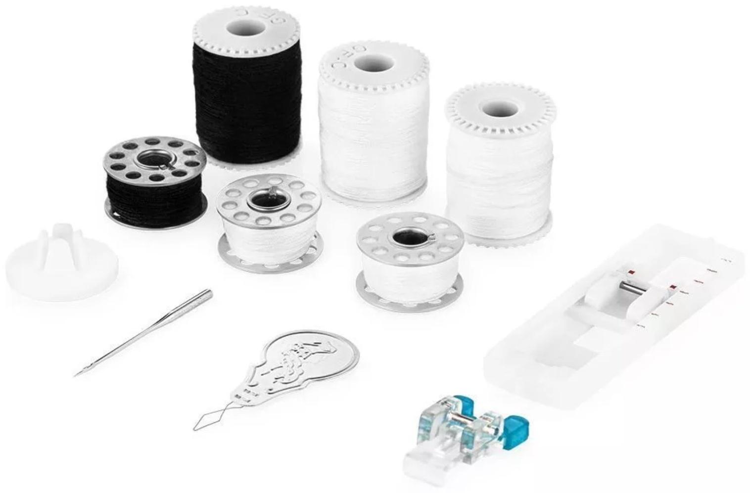 Швейная машина Kitfort КТ-6046, 24 Вт, 14 операций, полуавтомат, белая