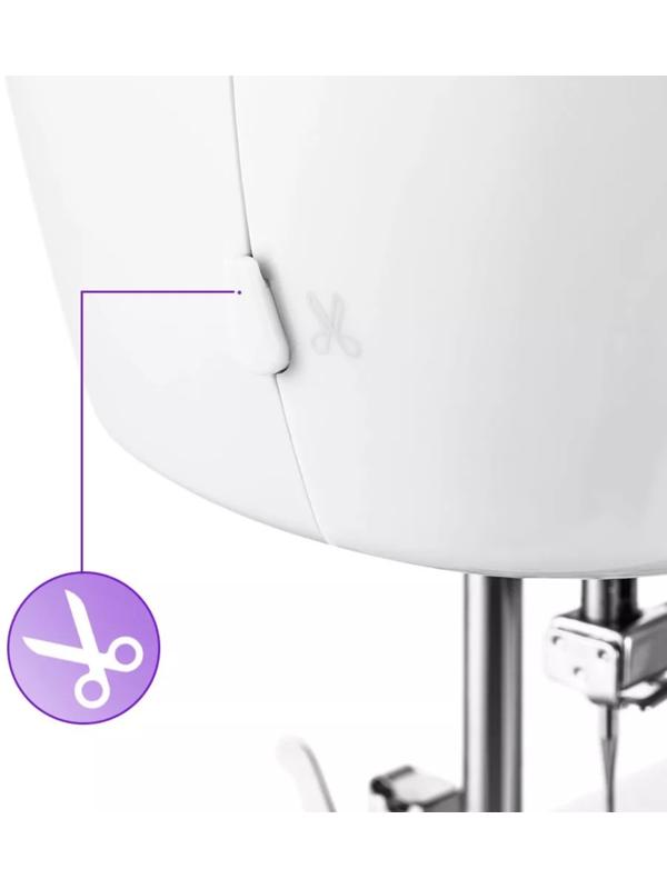 Швейная машина Kitfort КТ-6046, 24 Вт, 14 операций, полуавтомат, белая