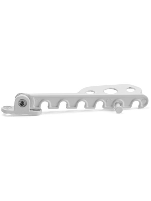 Ограничитель алюминиевый 6-ти позиционный, гребенка, цвет белый