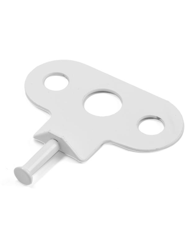 Ограничитель алюминиевый 6-ти позиционный, гребенка, цвет белый