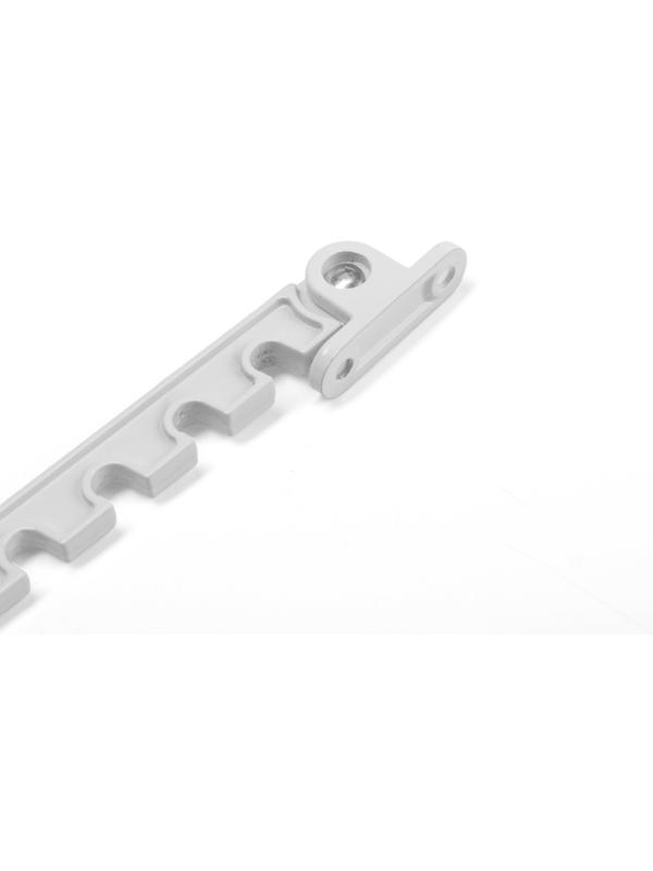 Ограничитель алюминиевый 6-ти позиционный, гребенка, цвет белый