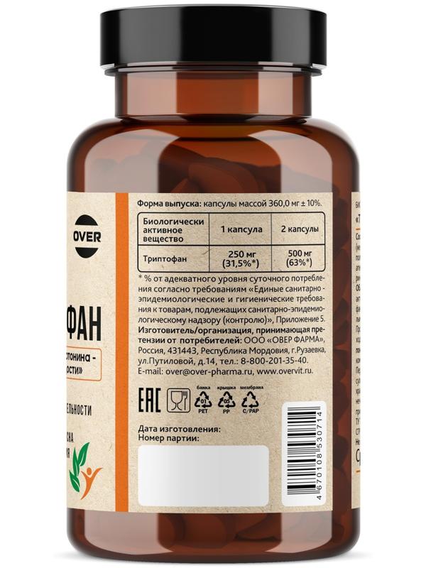 Триптофан OVERvit, 90 капсул