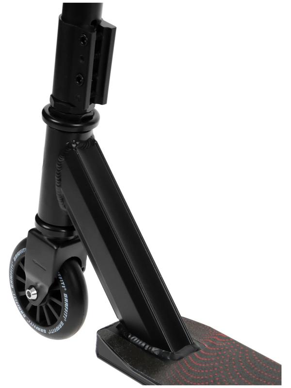 Самокат трюковый GRAFFITI Turn 23, колеса PU 100 мм, пластик диск, 85А, резьб. компрессия