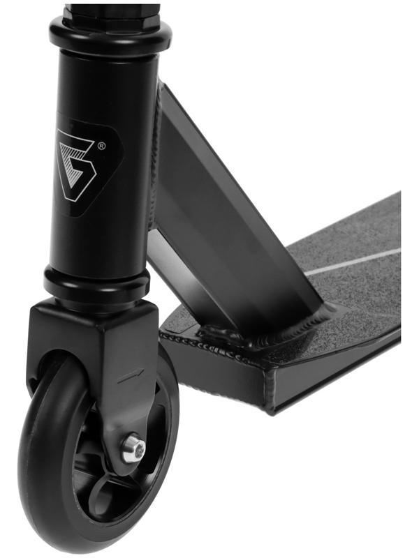 Самокат трюковый GRAFFITI Zigzag 23, колеса PU 100 мм, алюм. диск, 85А, резьб. компрессия