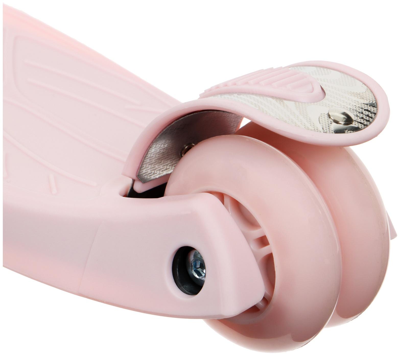 Самокат GRAFFITI, колеса световые PU 120/70 мм, ABEC 7, цвет розовый