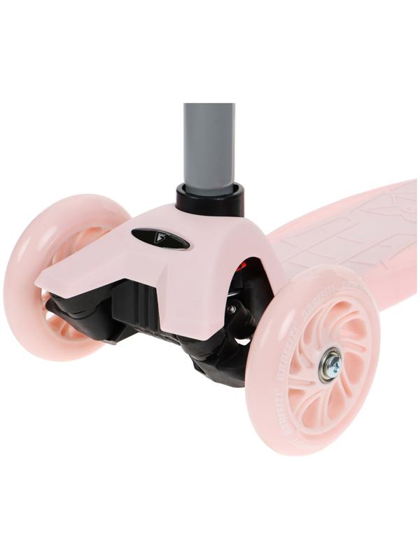 Самокат GRAFFITI, колеса световые PU 120/70 мм, ABEC 7, цвет розовый