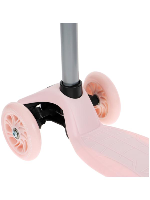 Самокат GRAFFITI, колеса световые PU 120/70 мм, ABEC 7, цвет розовый