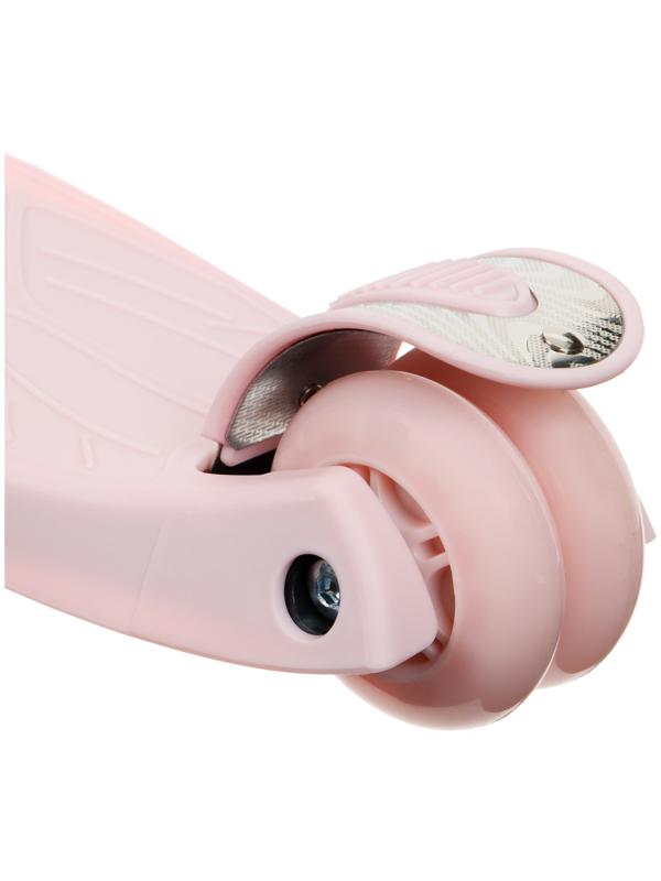 Самокат GRAFFITI, колеса световые PU 120/70 мм, ABEC 7, цвет розовый