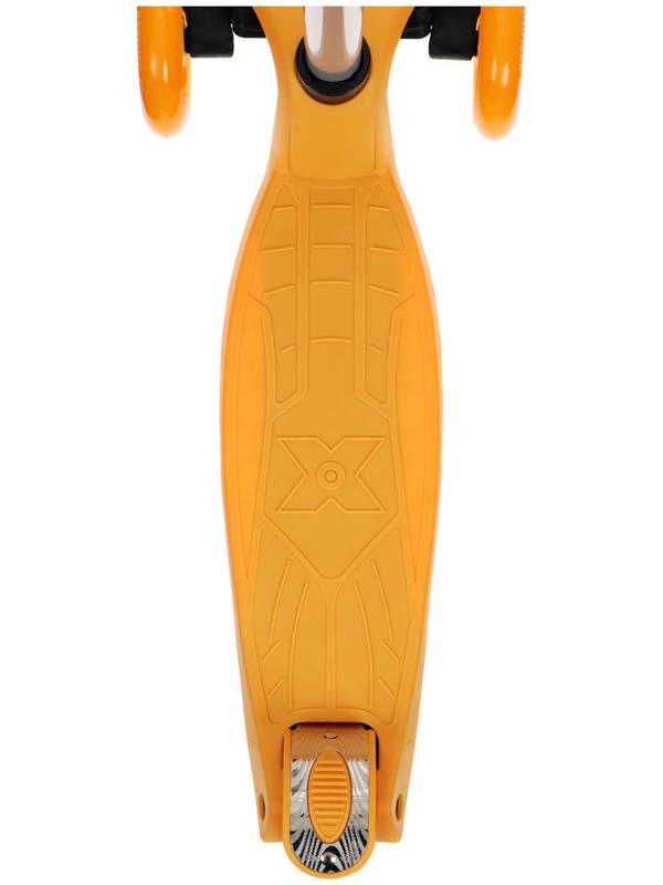 Самокат GRAFFITI, колеса световые PU 120/70 мм, ABEC 7, цвет оранжевый