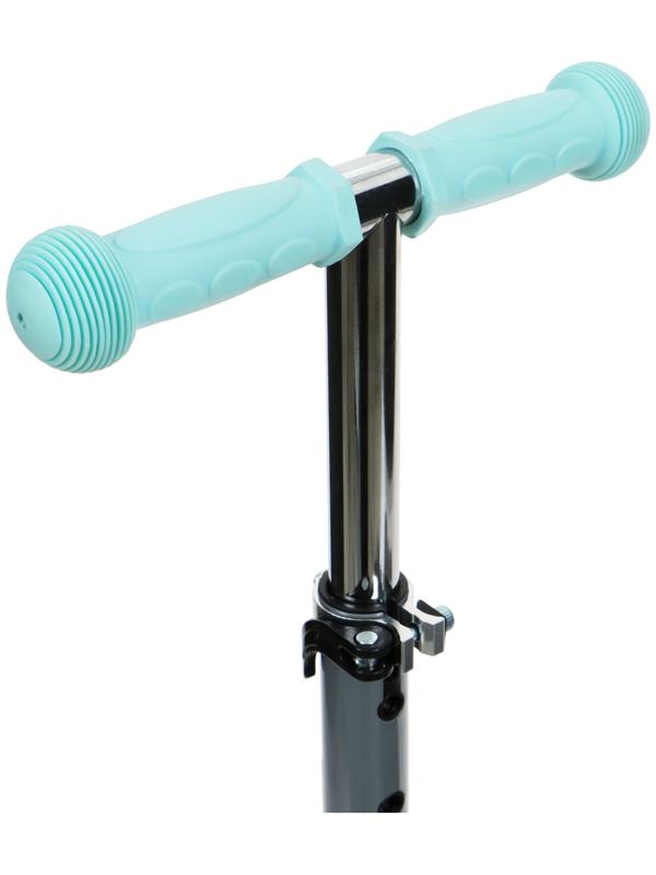 Самокат складной GRAFFITI, колеса световые PU 120/70 мм, ABEC 7, цвет бирюзовый