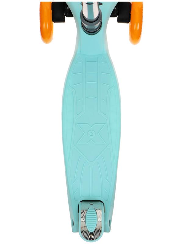 Самокат складной GRAFFITI, колеса световые PU 120/70 мм, ABEC 7, цвет бирюзовый