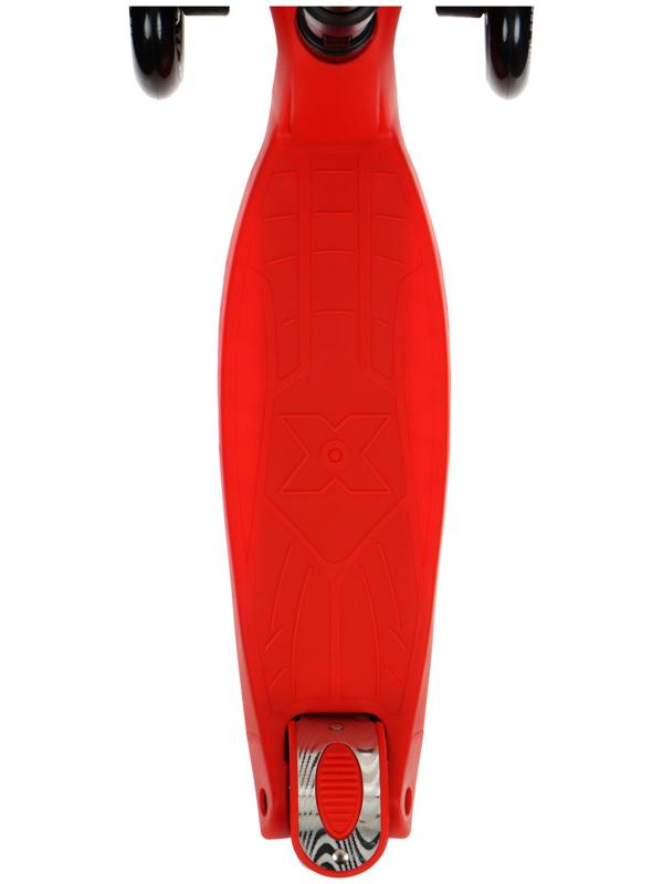 Самокат складной GRAFFITI, колеса световые PU 120/70 мм, ABEC 7, цвет красный