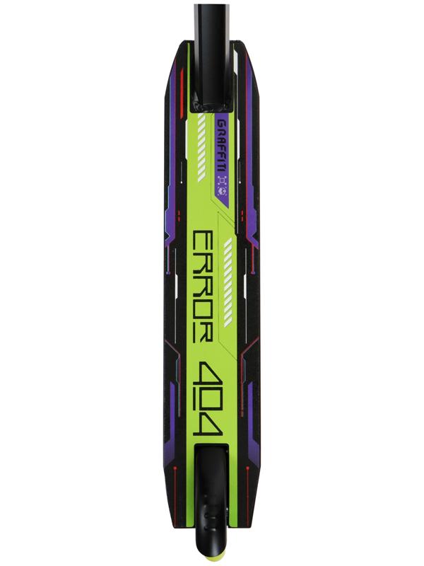 Самокат трюковый GRAFFITI Turn 23, колеса PU 100 мм, пластик диск, 85А, резьб. компрессия