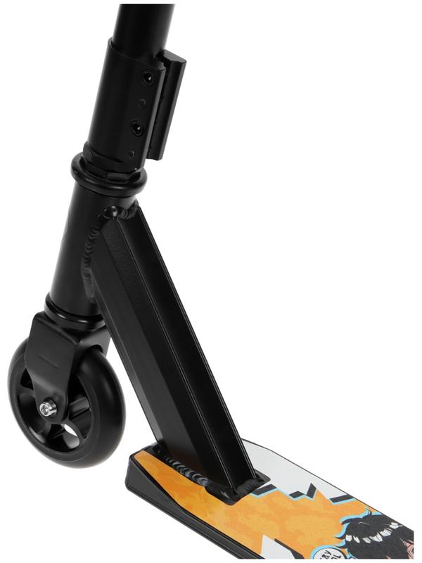 Самокат трюковый GRAFFITI Zigzag 23, колеса PU 100 мм, алюм. диск, 85А, резьб. компрессия