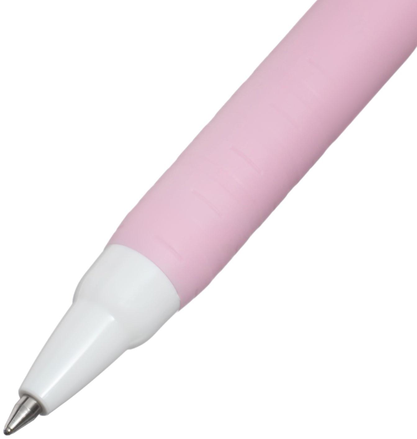 Набор ручек шариковых автоматических UNI Jetstream SX-101-07FL, 0.7 мм, стержень синий, розовый корпус, 3 штуки