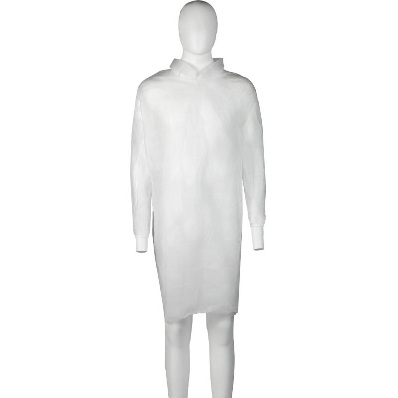 Халат однораз медицинскийна кнопках 30 гр/м2 XXXL индивид уп 100шт/кор
