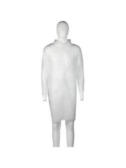 Халат однораз медицинскийна кнопках 30 гр/м2 XXXL индивид уп 100шт/кор