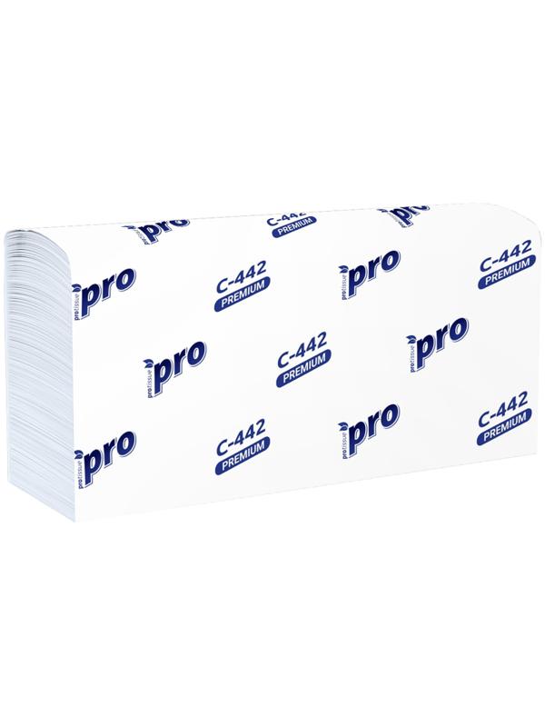 Полотенца бумажные Z слож PROtissue 2сл 200л 21пач/уп С442