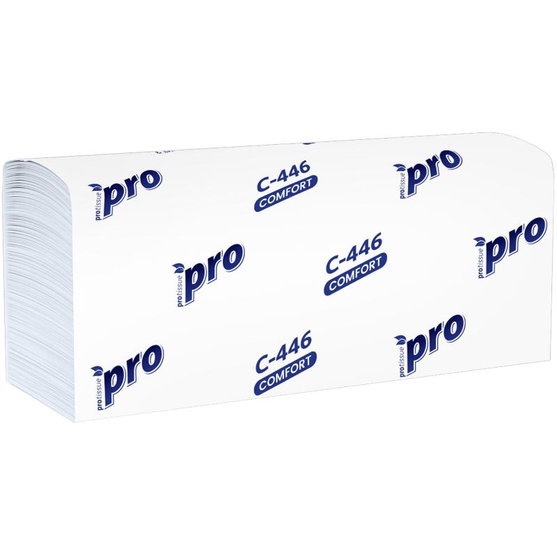 Полотенца бумажные Z слож PROtissue 1сл 200л 28пач/уп С446