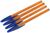 Набор ручек шариковых BIC Orange Fine, 4 штуки, узел 0.8 мм, чернила синие, тонкое письмо, оранжевый корпус