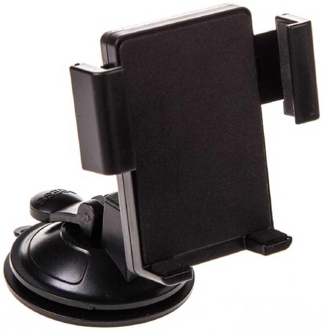 Держатель телефона на лобовое стекло и панель на присоске Skyway, короткая жесткая ножка, чер, S00301039