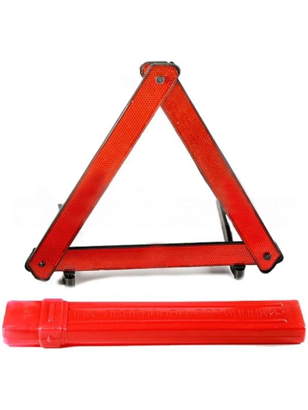 Знак аварийной остановки красный, пластиковый бокс