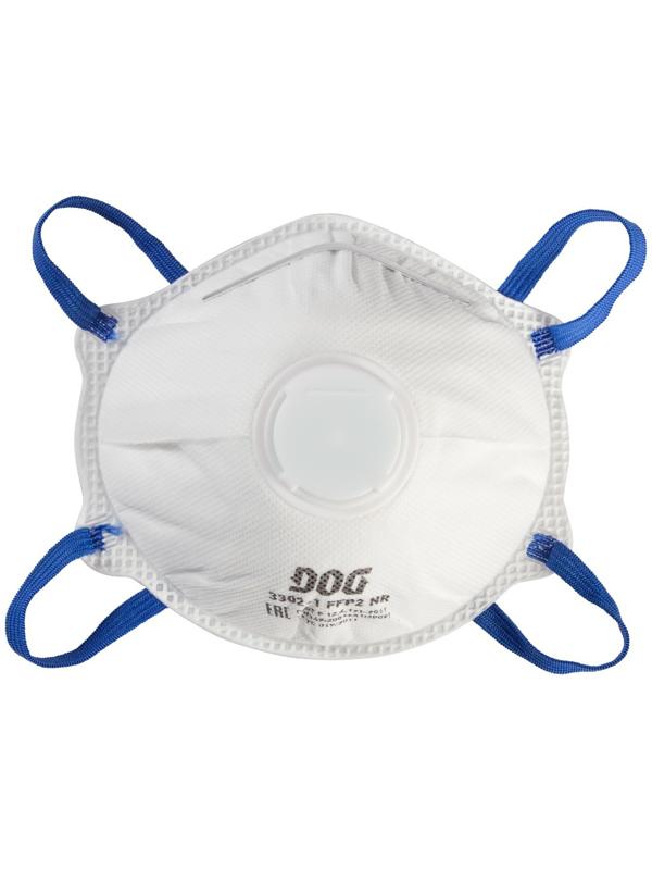 Полумаска фильтрующая, респиратор DOG 3302-1 FFP2 NR с клапаном