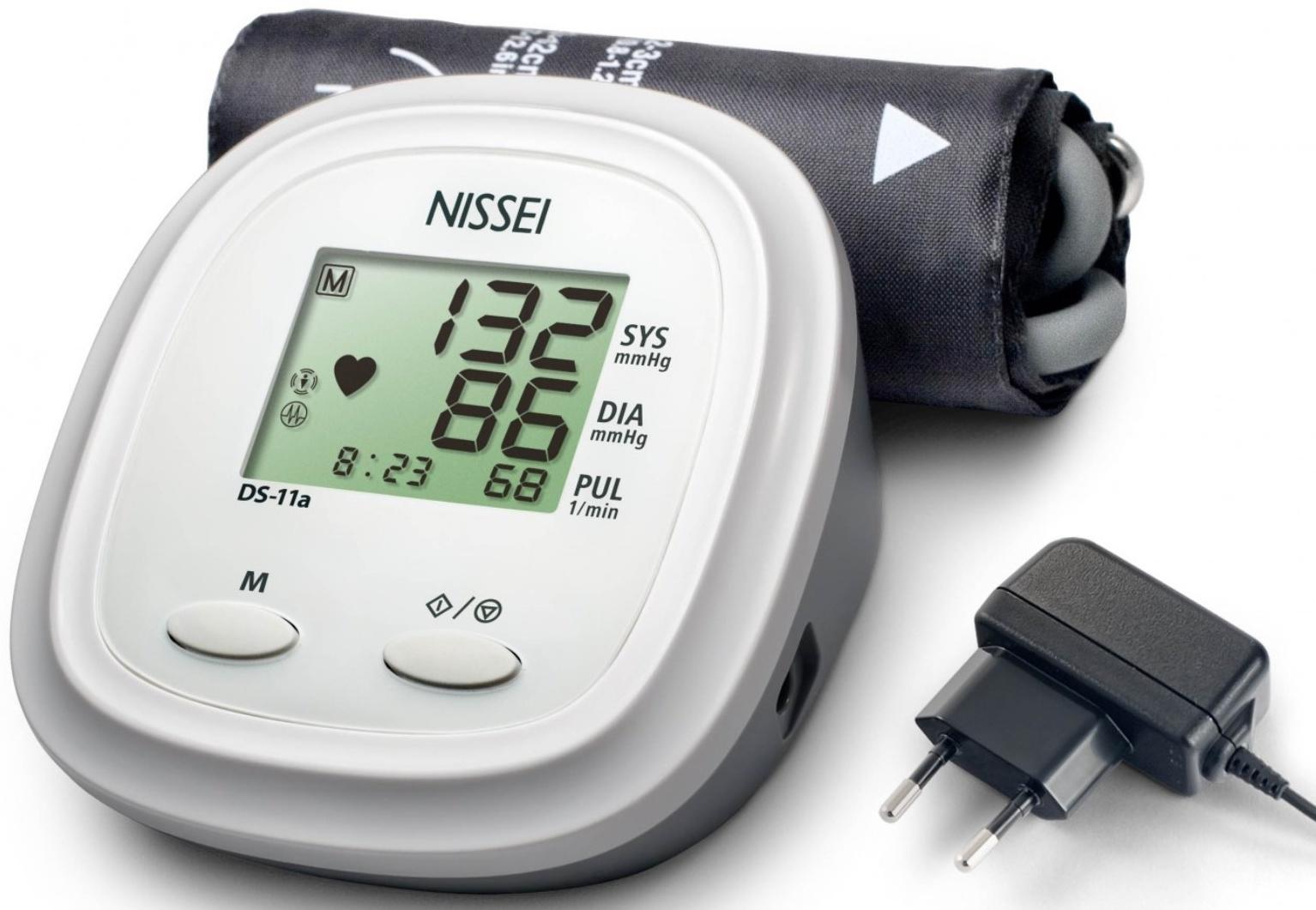 Тонометр Nissei DS-11а, автоматический, манжета 22-42 см, 4хАА