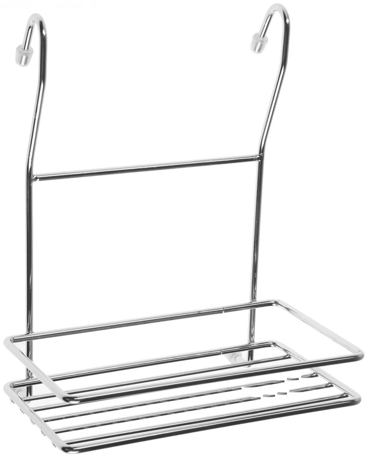 Полка одинарная малая, Д200 Ш135 В250, цвет хром