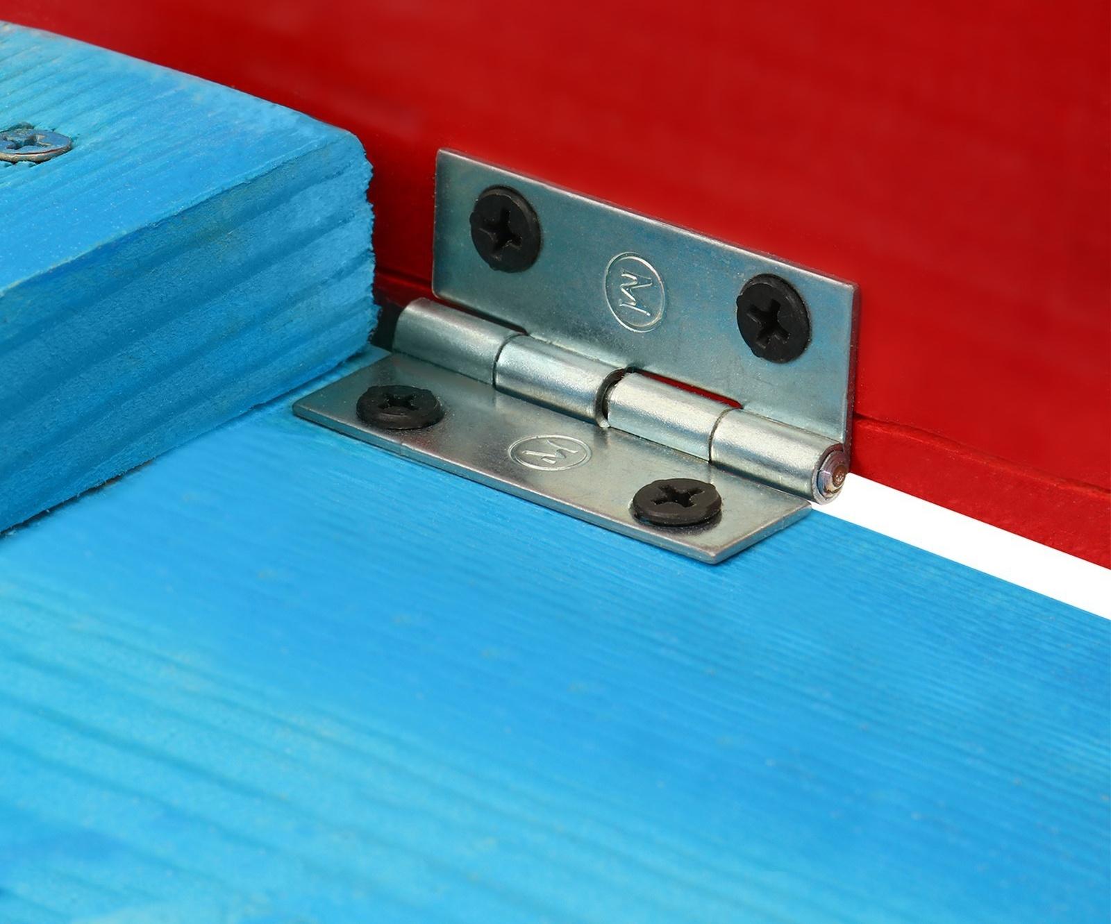 Песочница деревянная, с крышкой, 130 × 130 × 52 см, сосна, крашеная