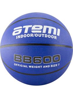 Мяч баскетбольный Atemi BB600, размер 7, резина, 8 панелей, окружность 75-78 см, клееный
