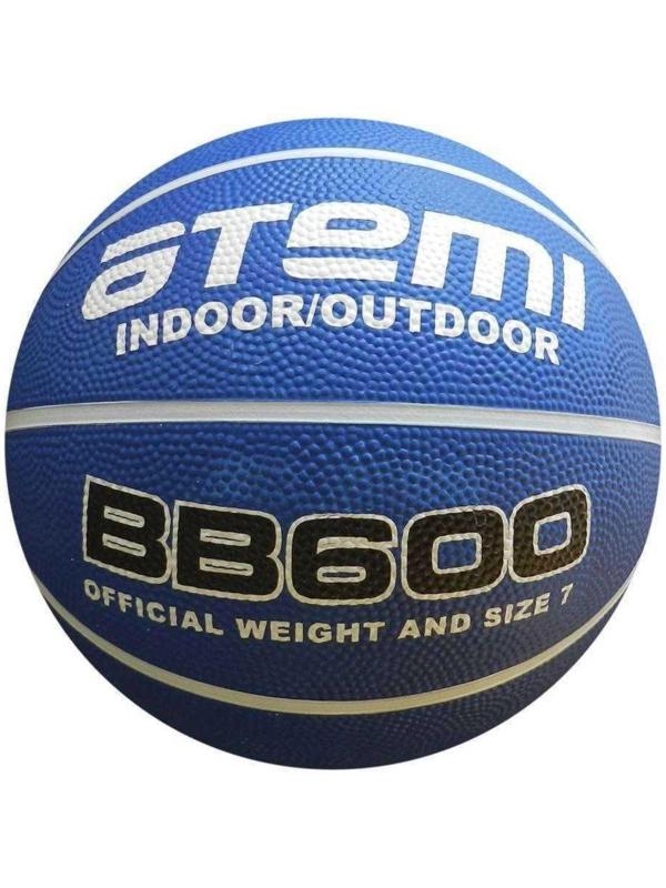 Мяч баскетбольный Atemi BB600, размер 7, резина, 8 панелей, окружность 75-78 см, клееный