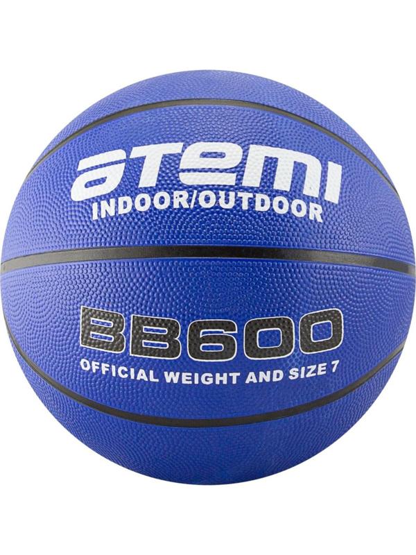 Мяч баскетбольный Atemi BB600, размер 7, резина, 8 панелей, окружность 75-78 см, клееный