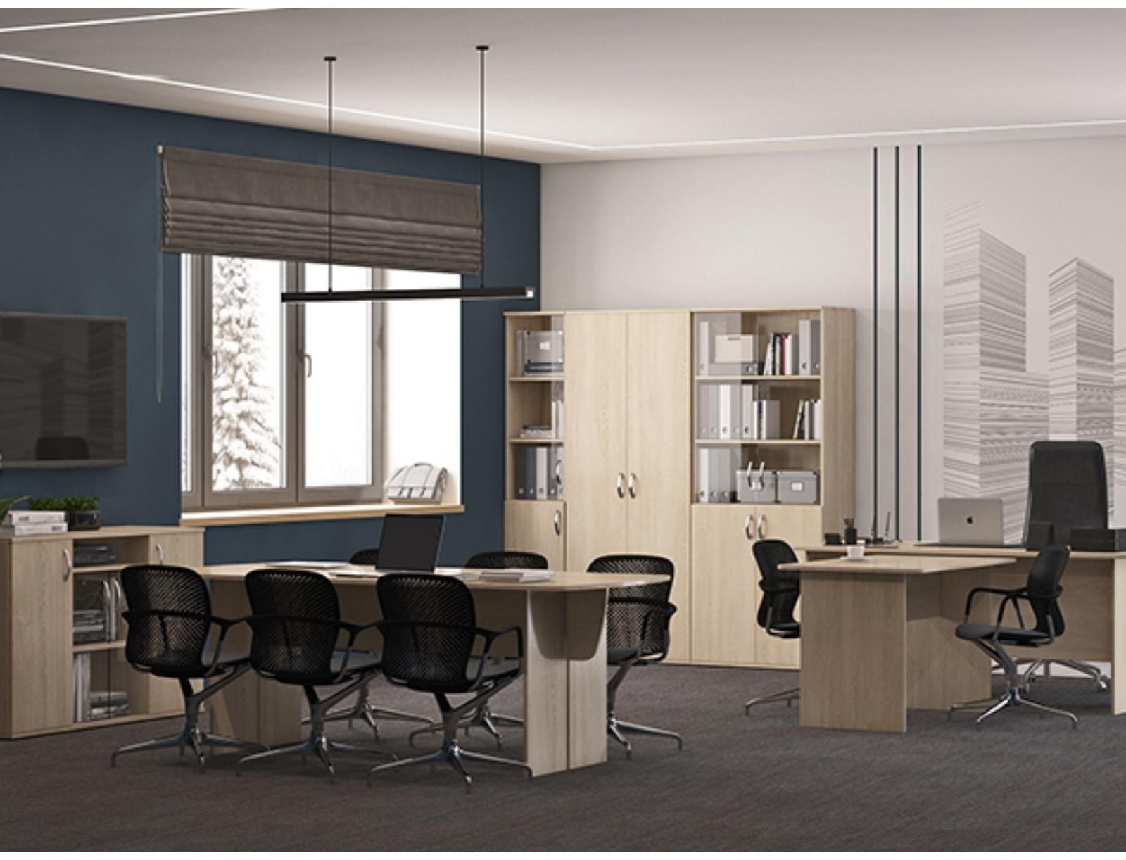 Тумба выкатная, 454 × 482 × 562 мм, 3 ящика, цвет дуб сонома