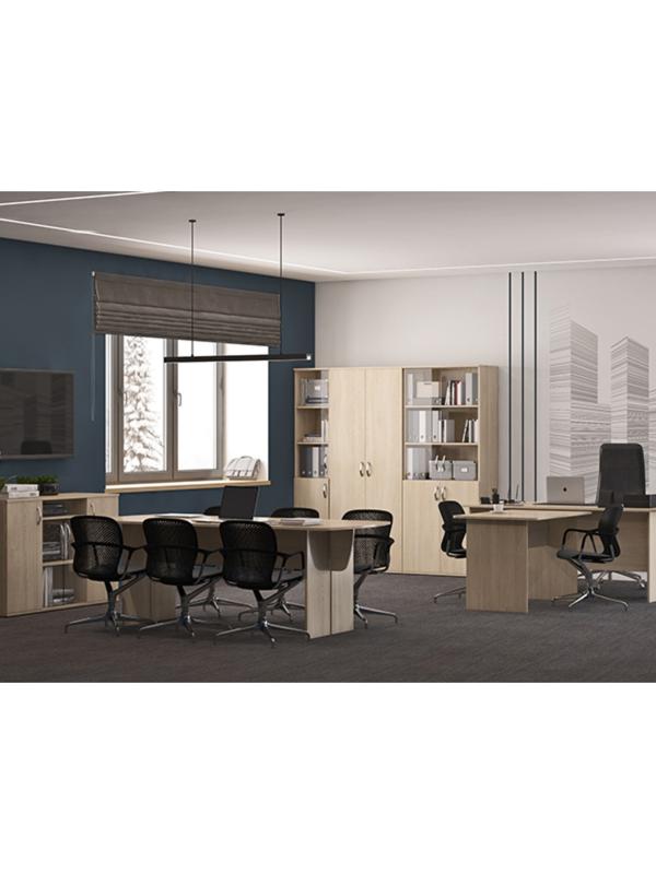 Тумба выкатная, 454 × 482 × 562 мм, 3 ящика, цвет дуб сонома