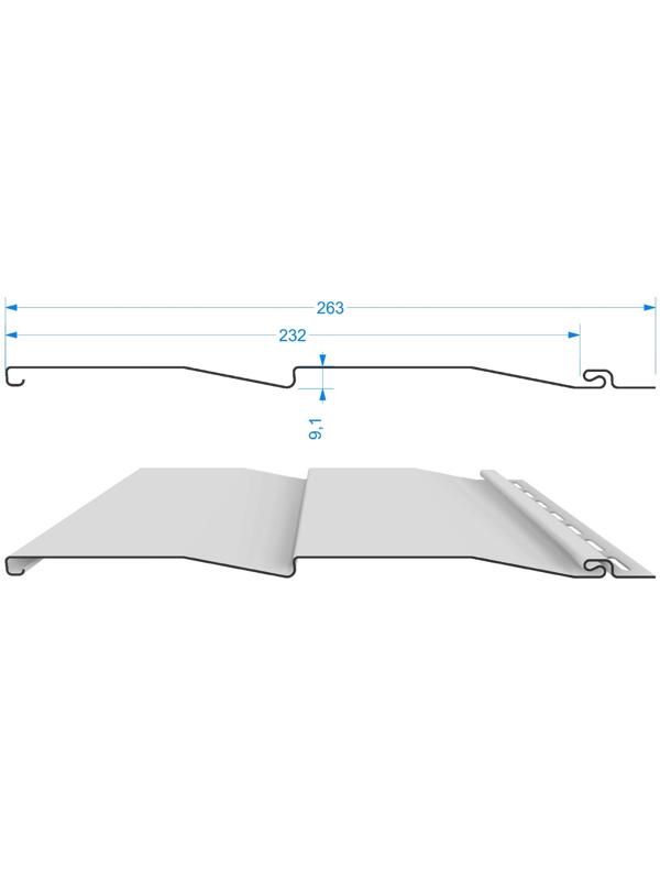 Сайдинг Döcke Standard Корабельный брус D4.5DL Пломбир