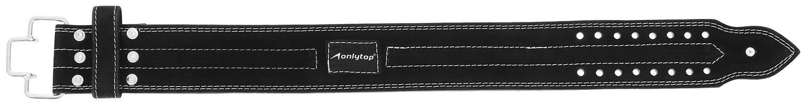 Пояс для пауэрлифтинга с пряжкой ONLYTOP, 2 иглы, р. M, цвет чёрный