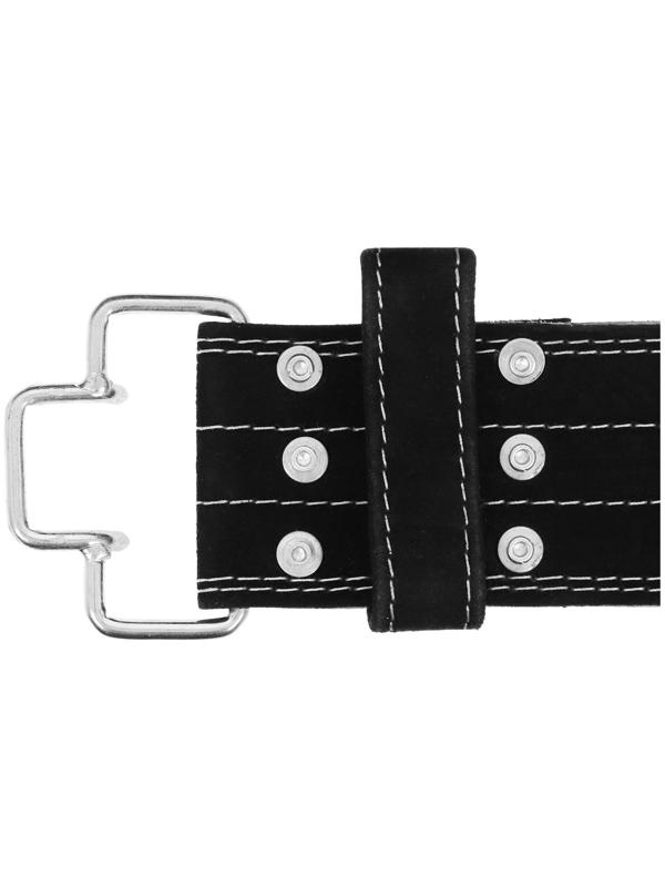 Пояс для пауэрлифтинга с пряжкой ONLYTOP, 2 иглы, р. M, цвет чёрный