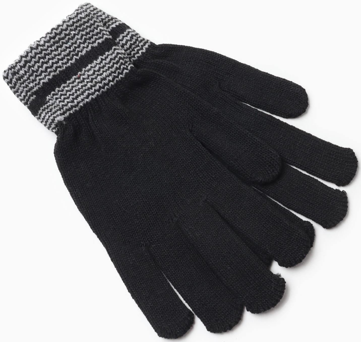 Перчатки мужские утепленные S 126 XL ( black) , цвет черный, р-р 24