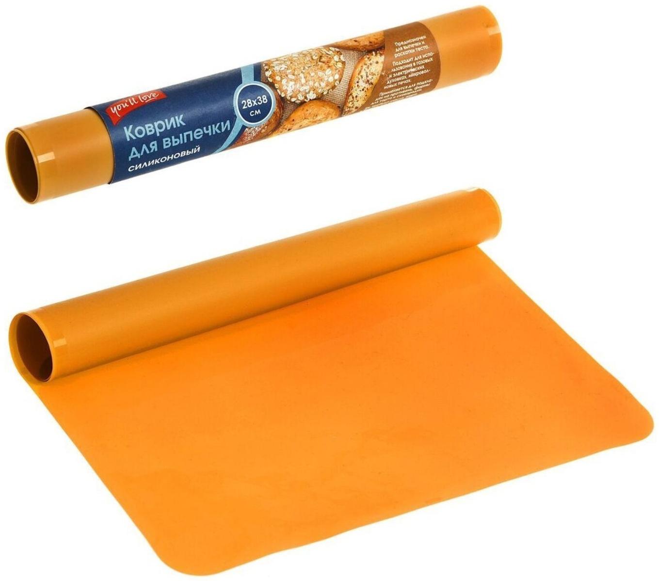 Коврик силиконовый для выпечки, 28х38 см