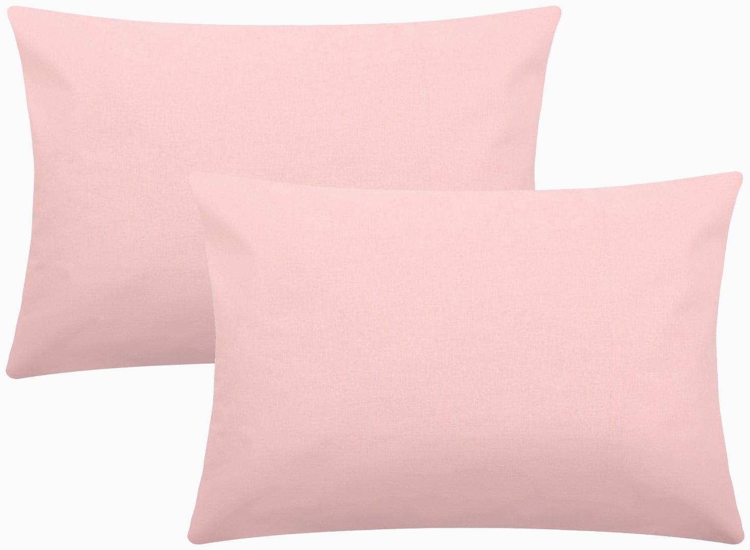 Комплект наволочек Этель, 50х70 см - 2 шт, цвет розовый, 100% хлопок, поплин