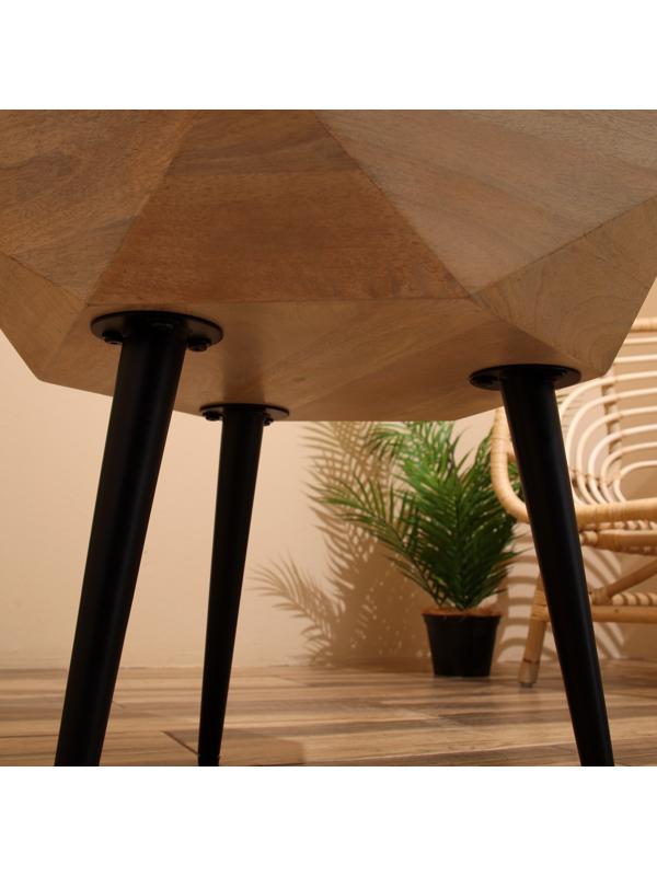 Столик кофейный 51х51х50 см, манговое дерево