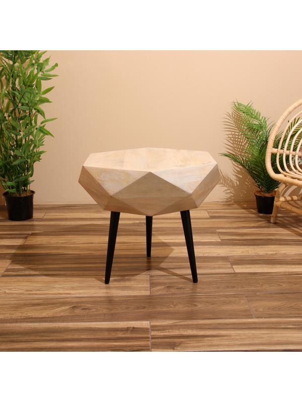 Столик кофейный 51х51х50 см, манговое дерево