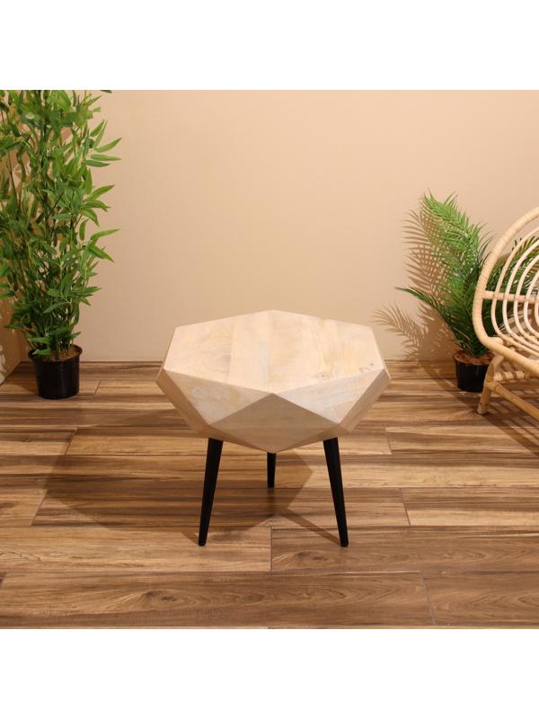 Столик кофейный 51х51х50 см, манговое дерево