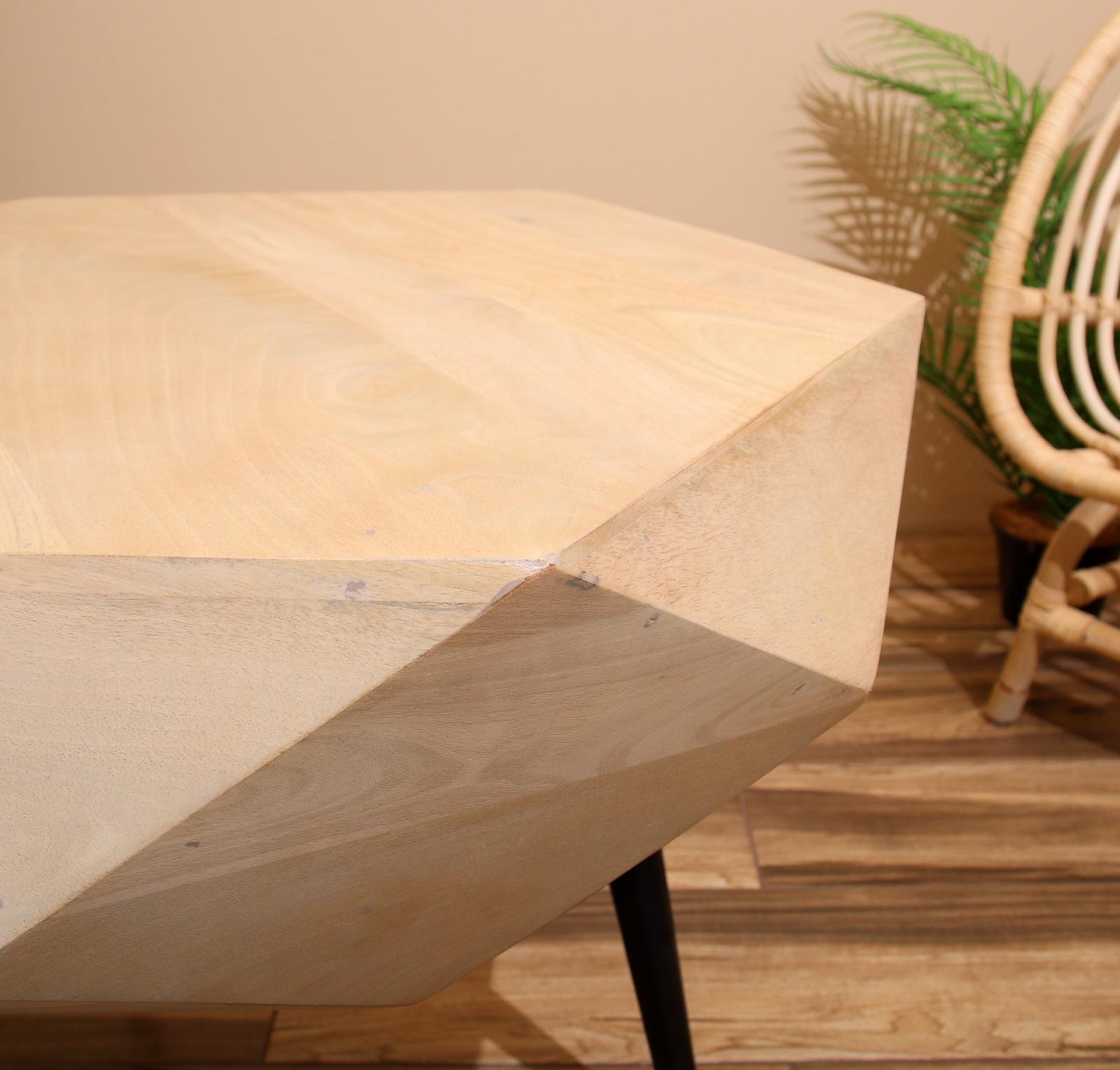 Столик кофейный 62х62х55 см, манговое дерево