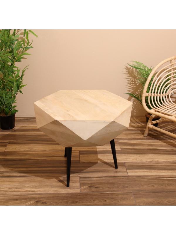 Столик кофейный 62х62х55 см, манговое дерево