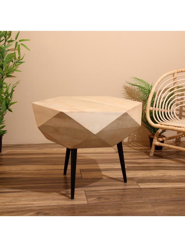 Столик кофейный 62х62х55 см, манговое дерево