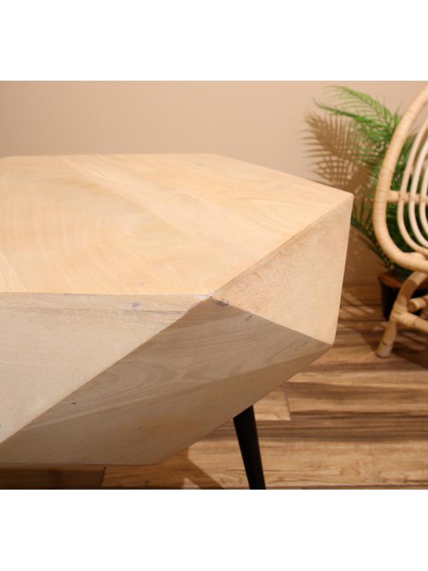 Столик кофейный 62х62х55 см, манговое дерево