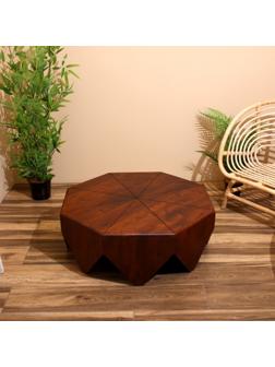 Столик журнальный 85х85х31 см, манговое дерево